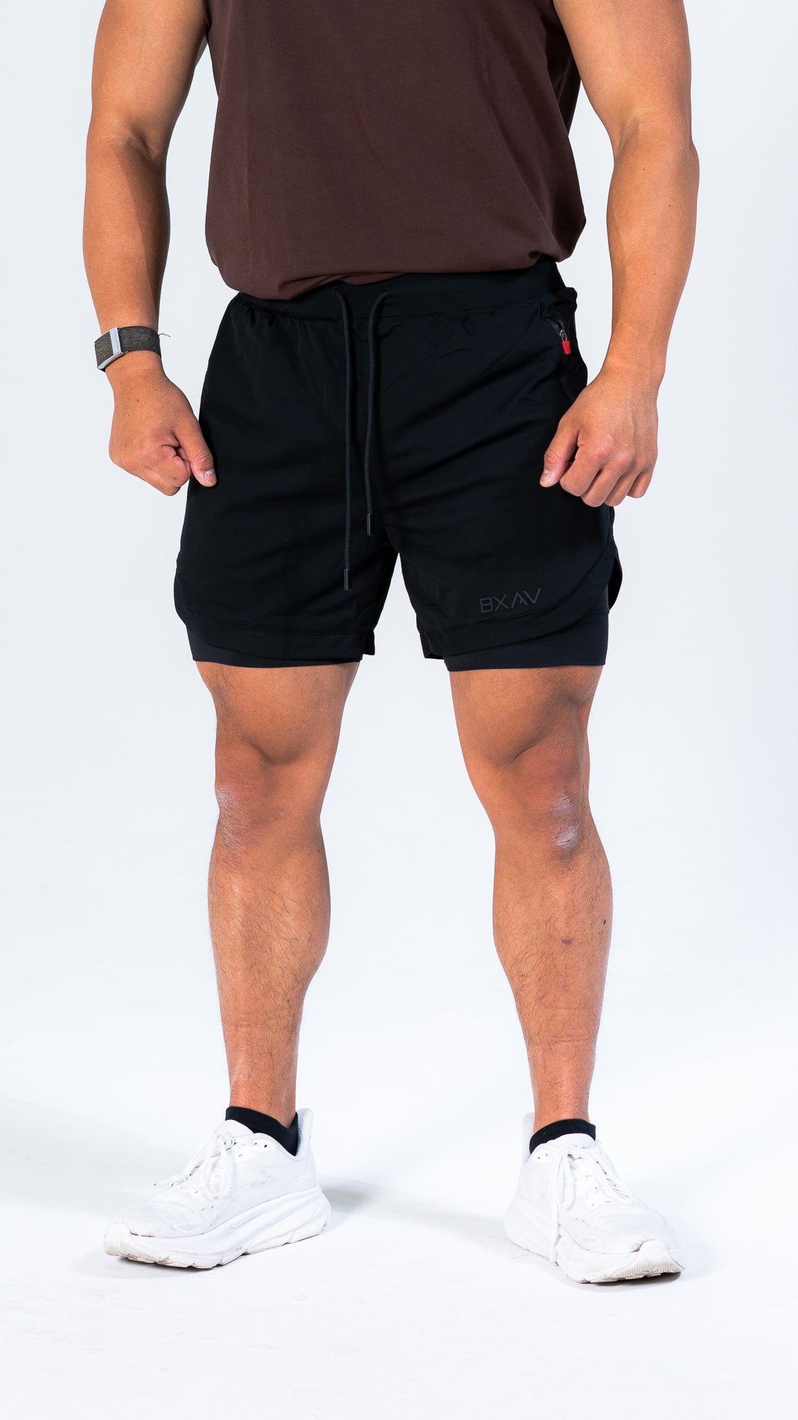 Lined Tech Shorts V2 5" Inseam (Black)